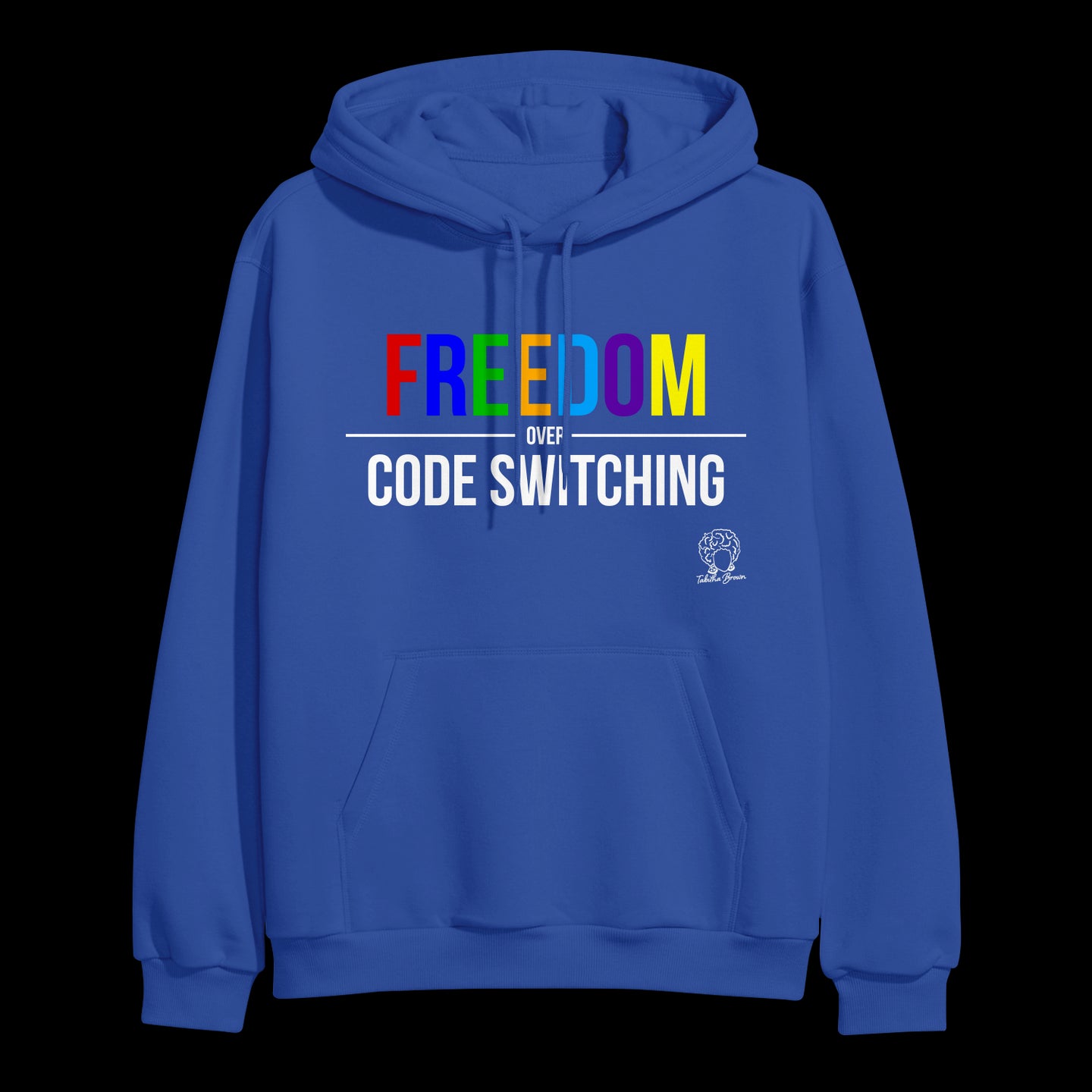 Freedom Over Code Switching Royal Blue Hoodie