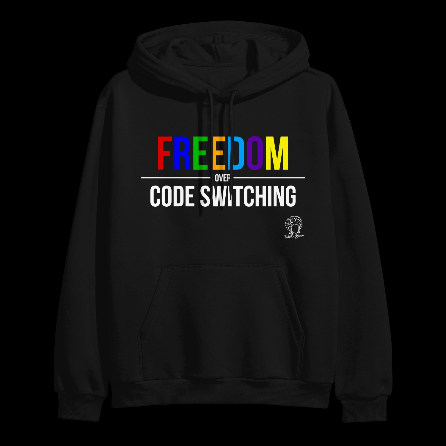Freedom Over Code Switching Black Hoodie