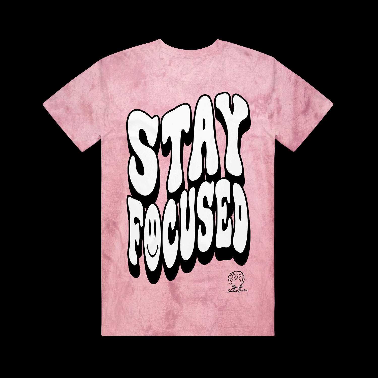 Stay Focused Clay (Puff Print)  T-Shirt